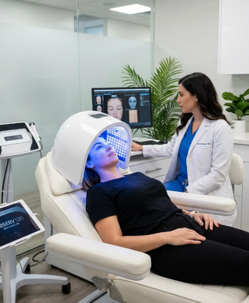 Non-invasive OBSERV 520 skin imaging assessment using specialised diagnostic lighting