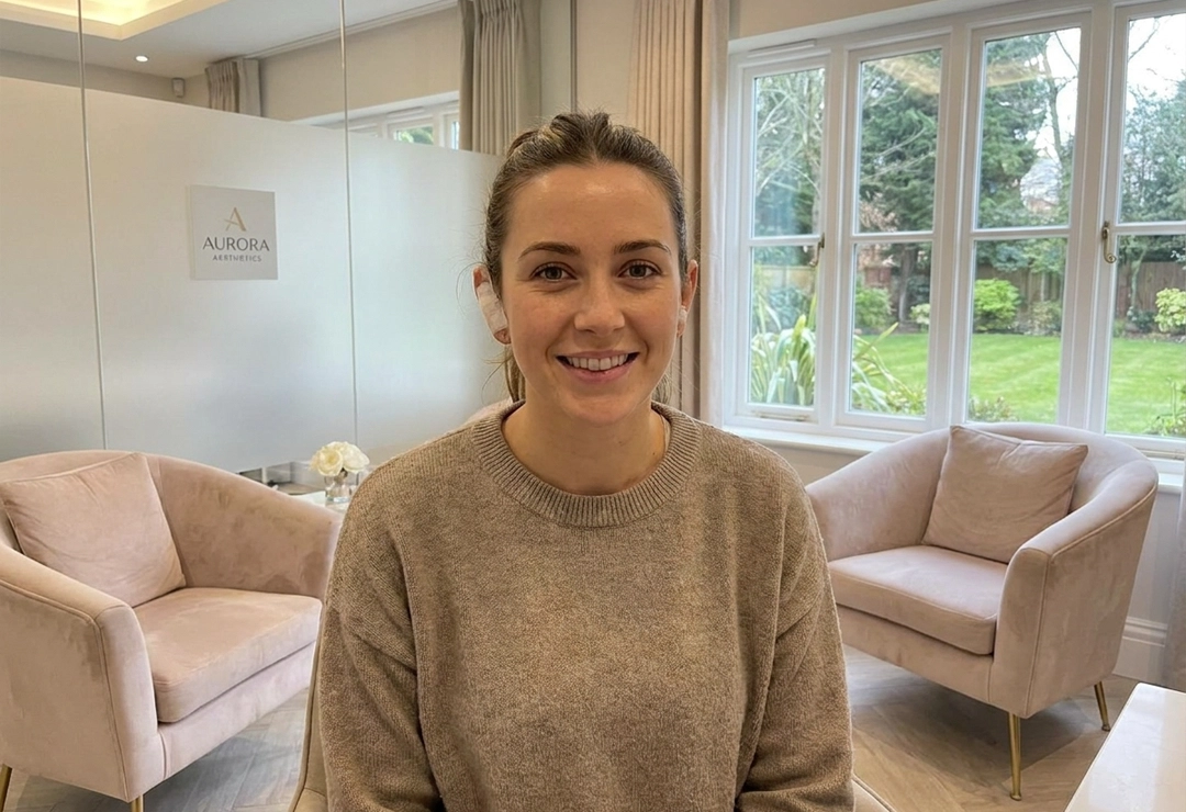 Confident patient after pinnaplasty otoplasty surgery with improved ear contour and facial harmony