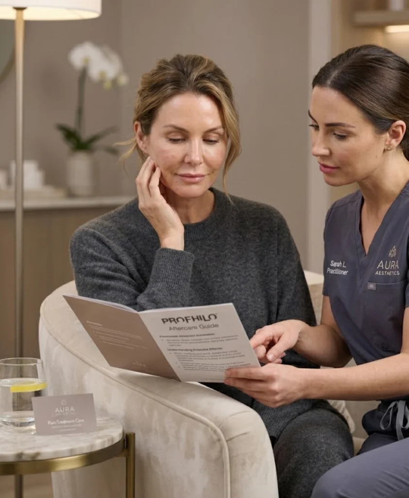 Temporary swelling or redness after Profhilo face treatment