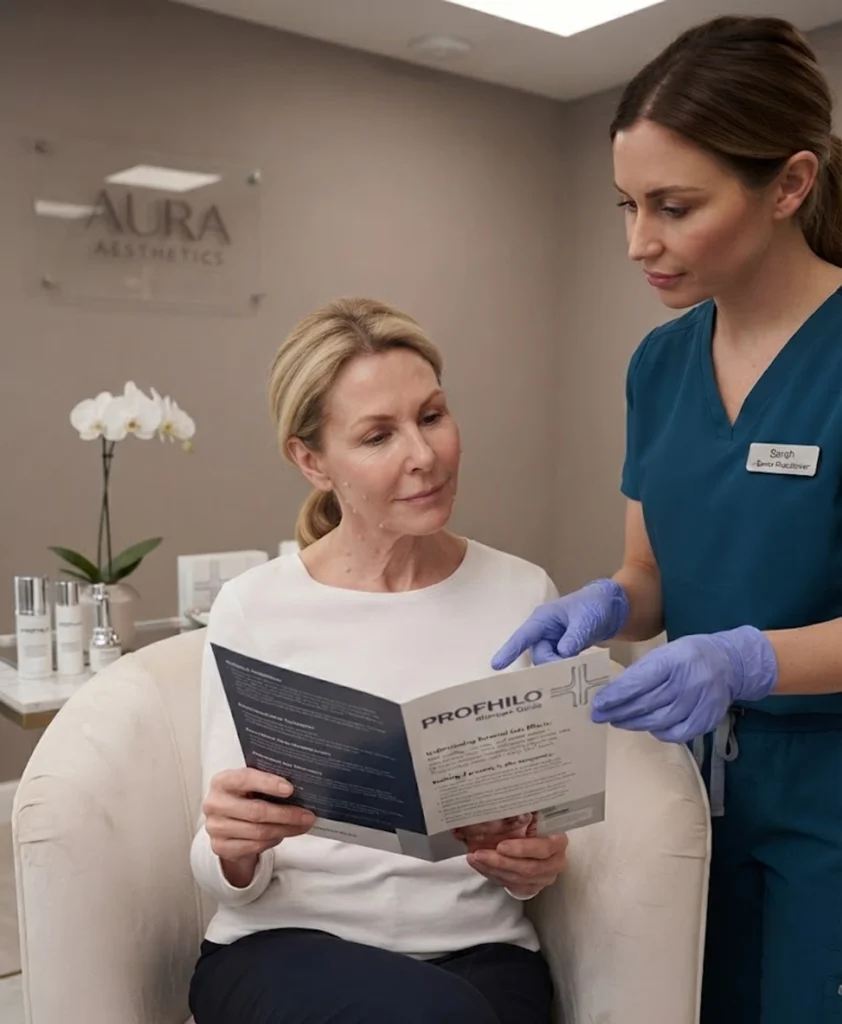 Temporary swelling or redness after Profhilo face and neck treatment