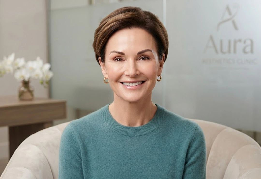 Confident patient after upper eyebrow lift with refreshed and youthful-looking brows
